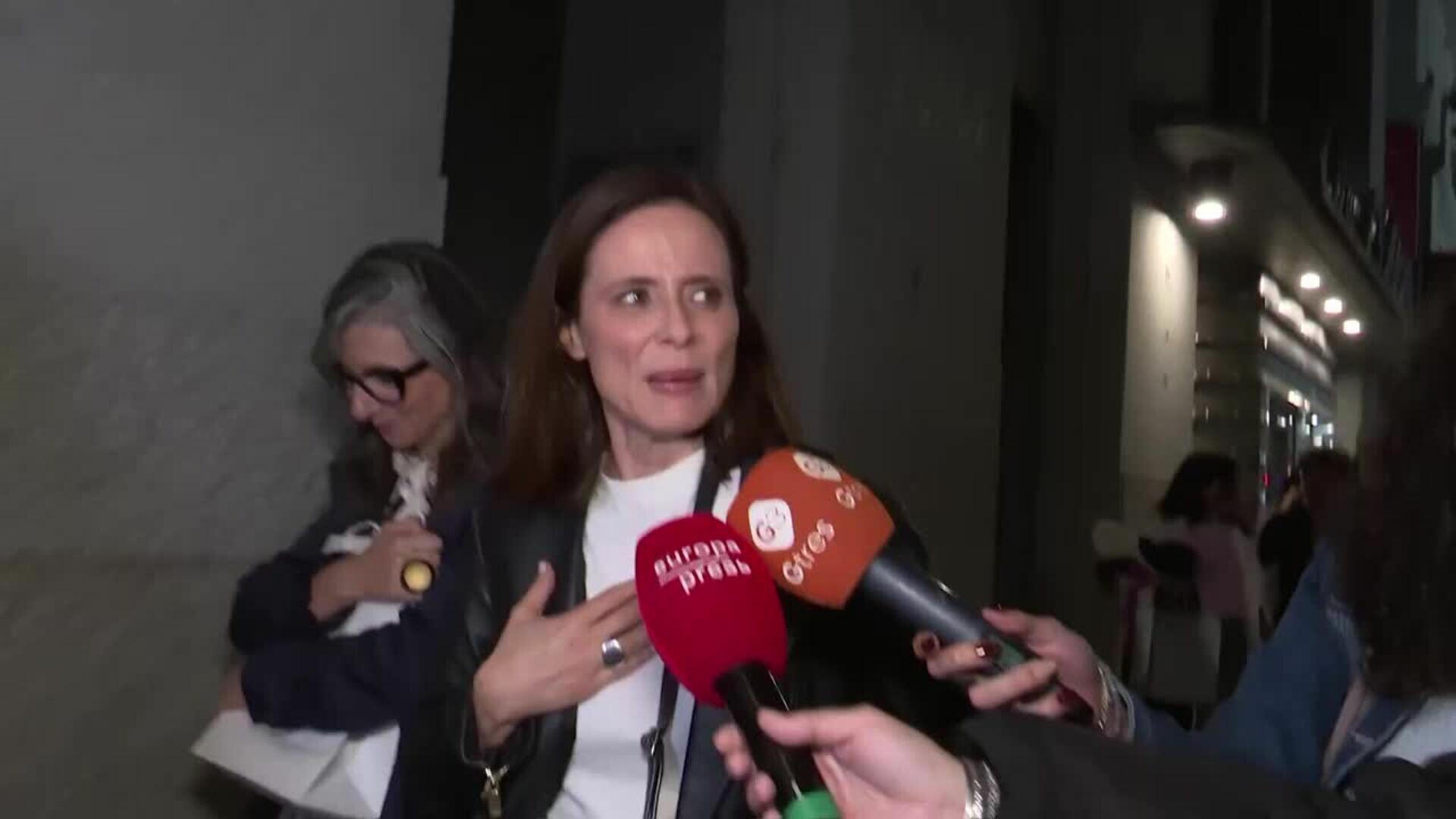 Aitana Sánchez-Gijón evita las preguntas sobre su relación con Maxi Iglesias
