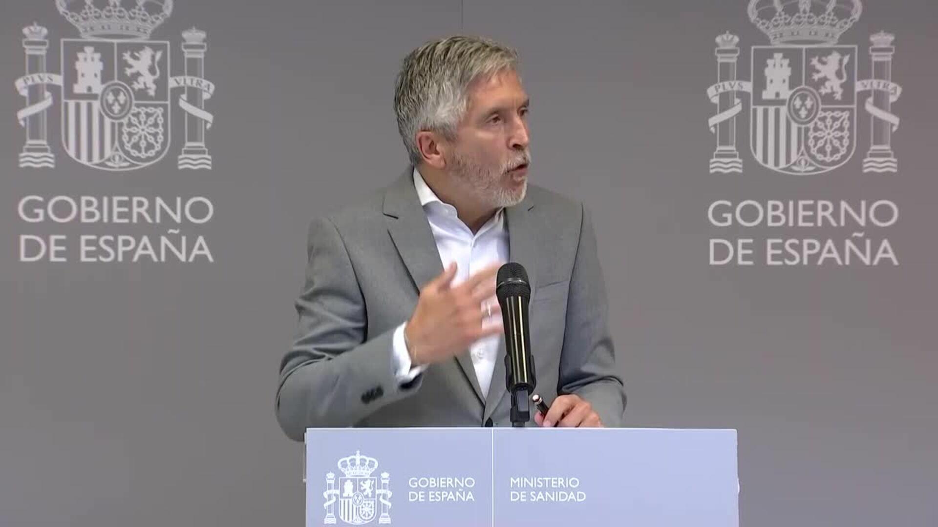 Marlaska asegura que el barco estará en aguas españolas el tiempo "imprescindible"