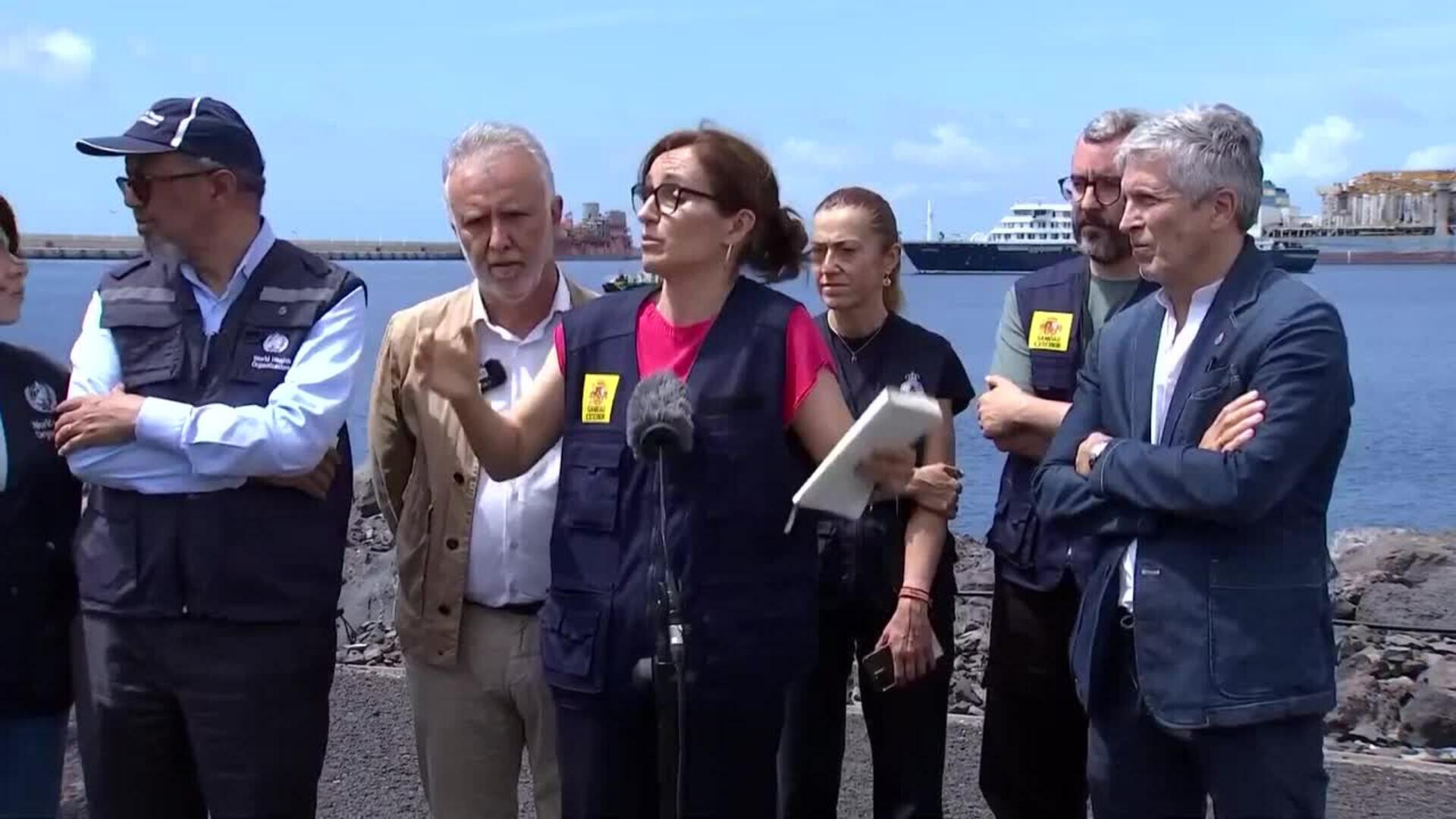 El MV Hondius repostará combustible este lunes y partirá al puerto de Róterdam