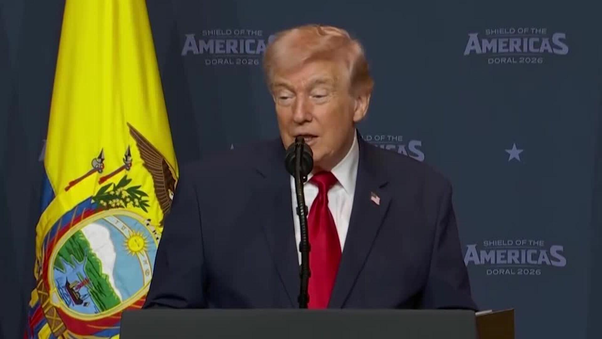 Trump publica un mapa con Venezuela como el 51º estado de EEUU antes de viajar a China