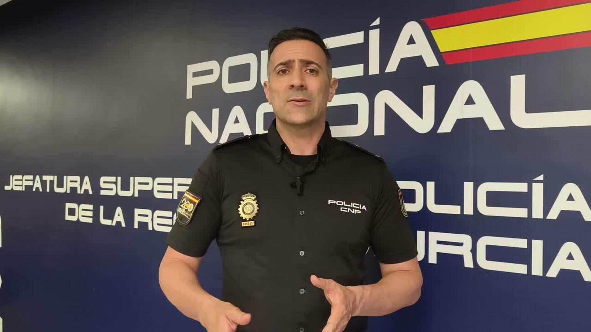 La Policía Nacional detiene en Murcia a un hombre en posesión de cocaína en roca de gran pureza