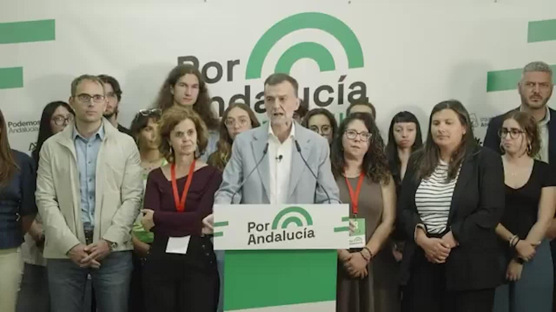 Maíllo (Por Andalucía) lamenta un resultado que "no cumple" sus expectativas