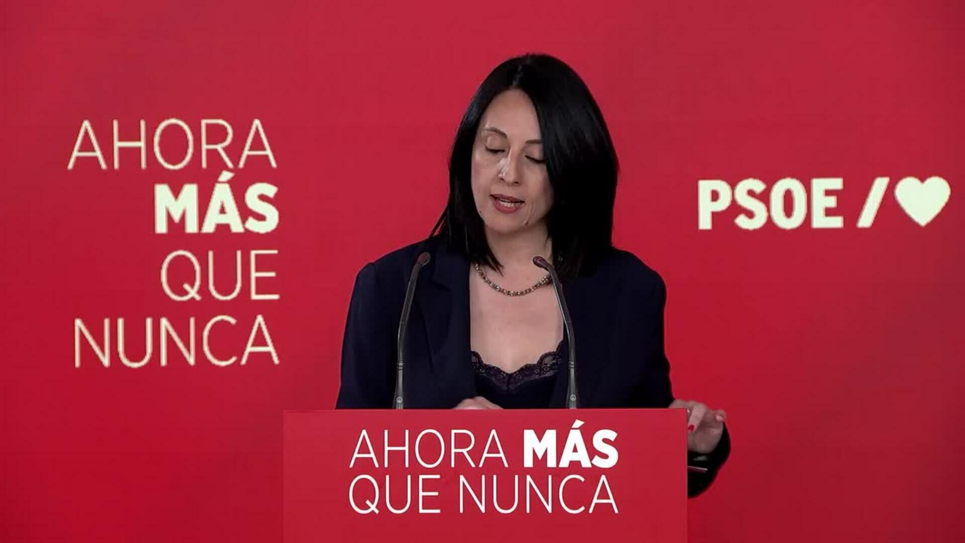 Rebeca Torró lamenta el resultado del PSOE en Andalucía