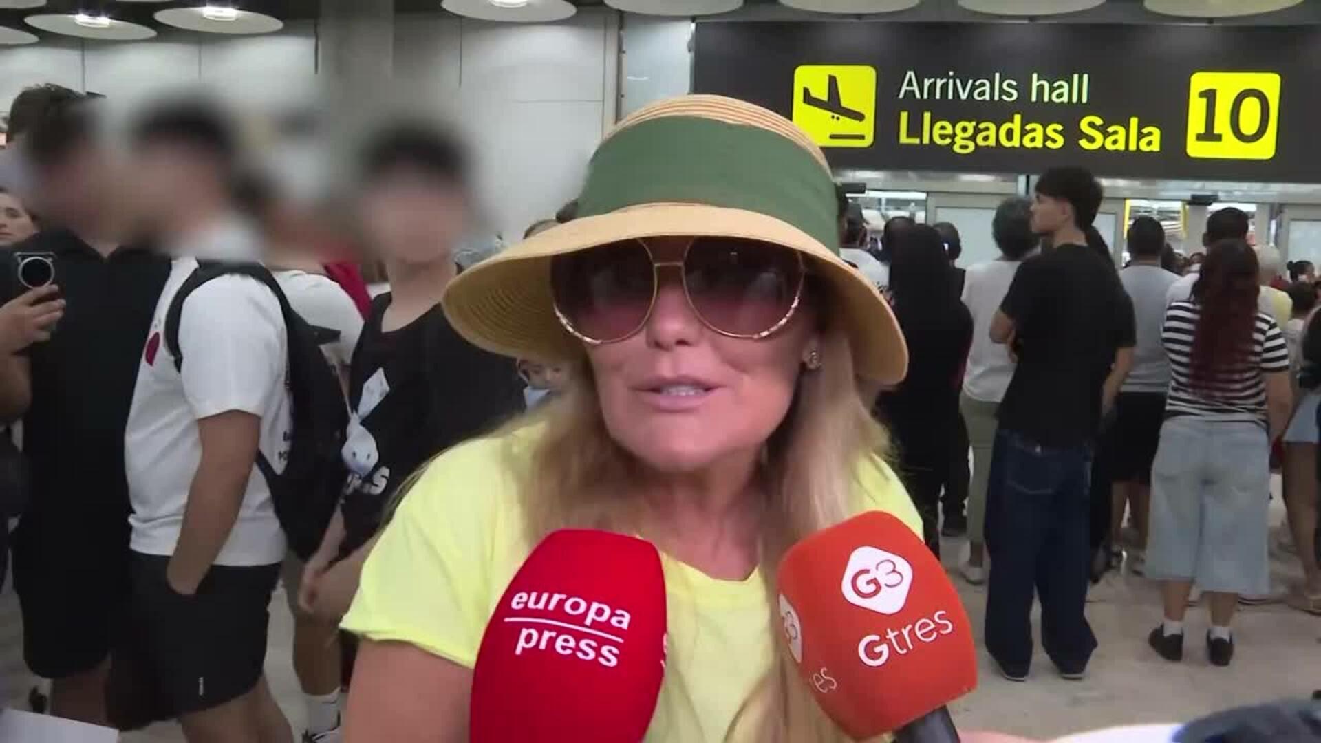 Amaia Montero aterriza en Madrid tras su comentado regreso a los escenarios
