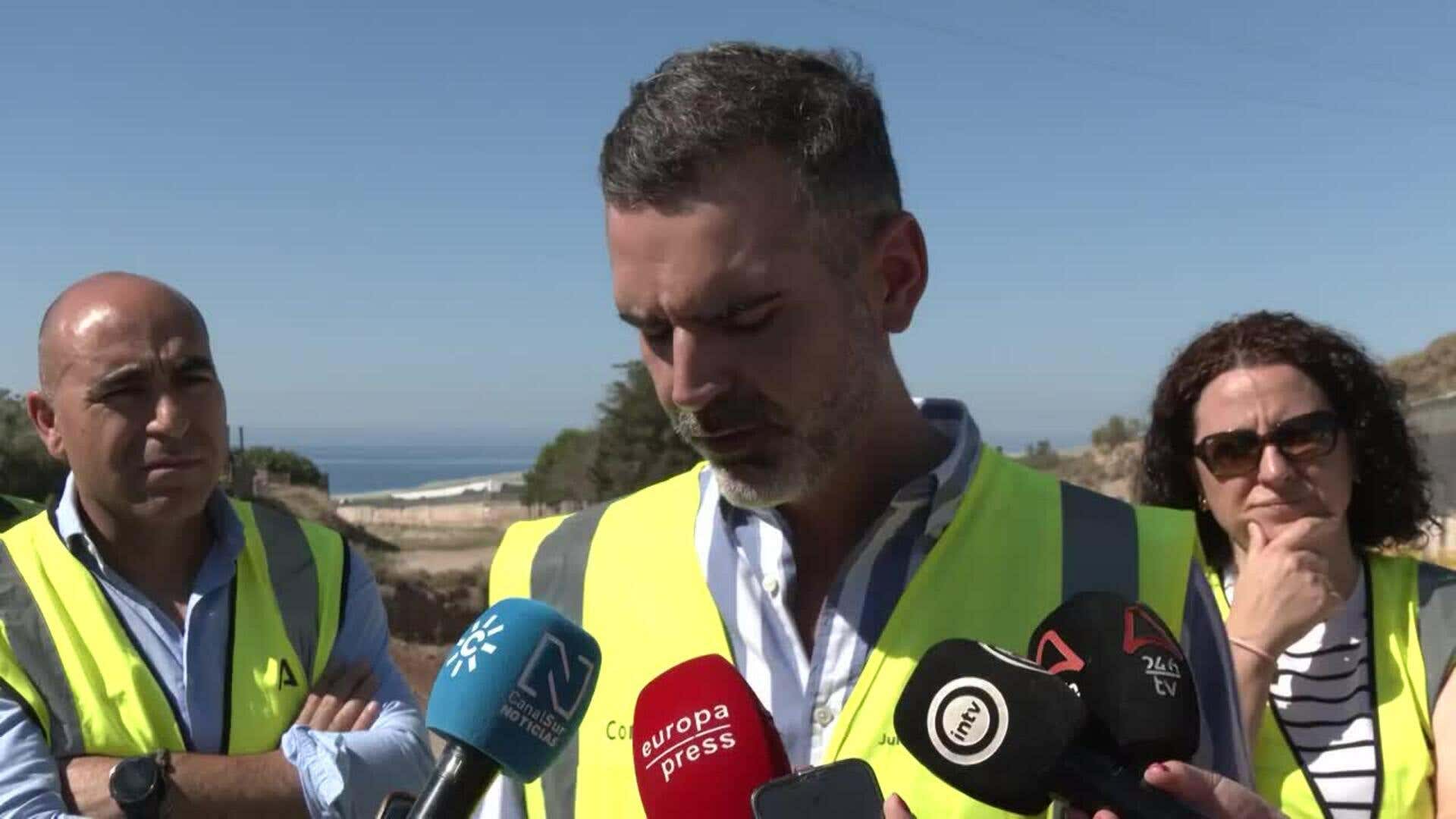 Avanzan las obras de emergencia en Balanegra tras los daños por las borrascas