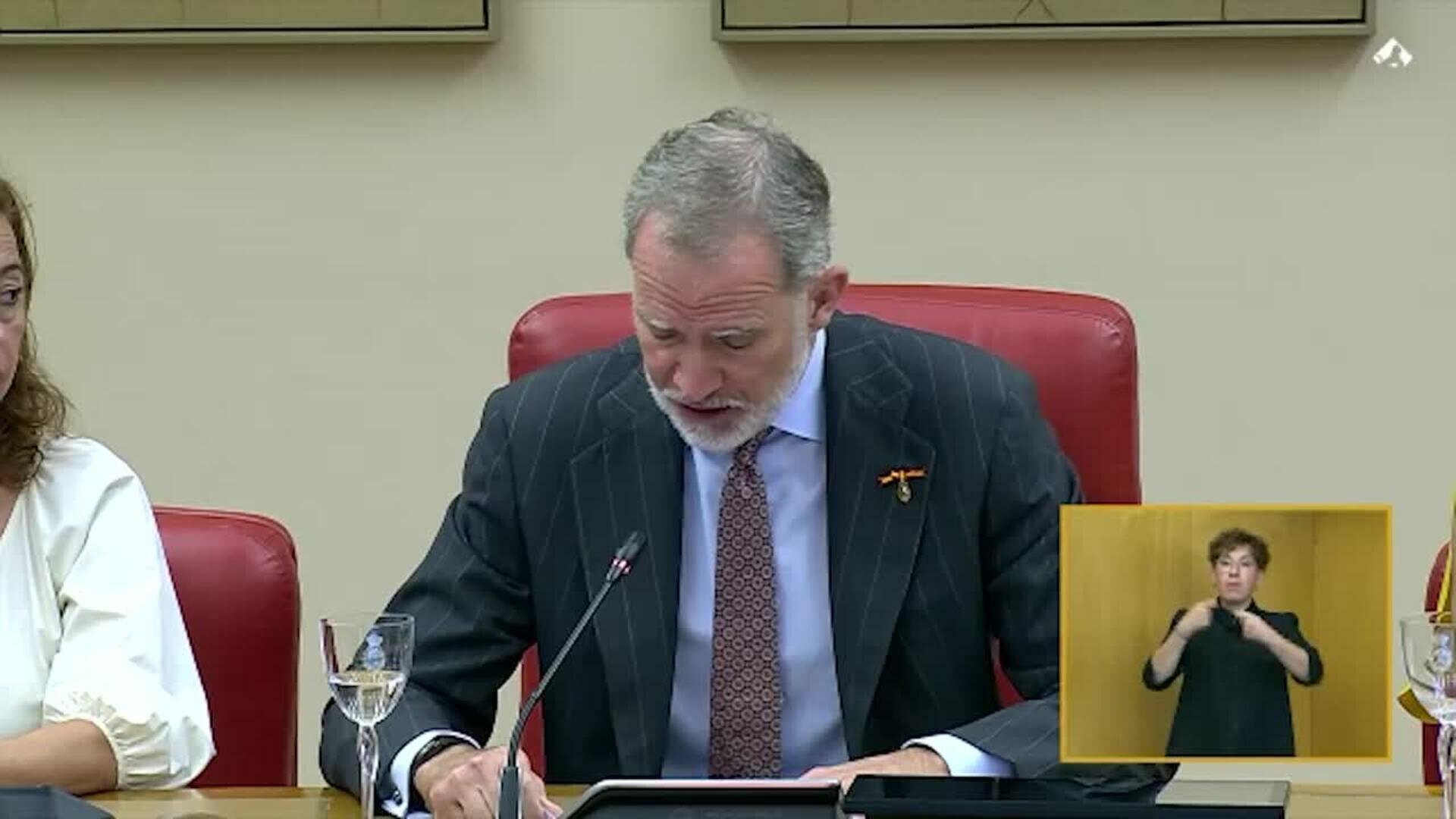 El Rey llama a todas las instituciones a consolidar y desarrollar las libertades