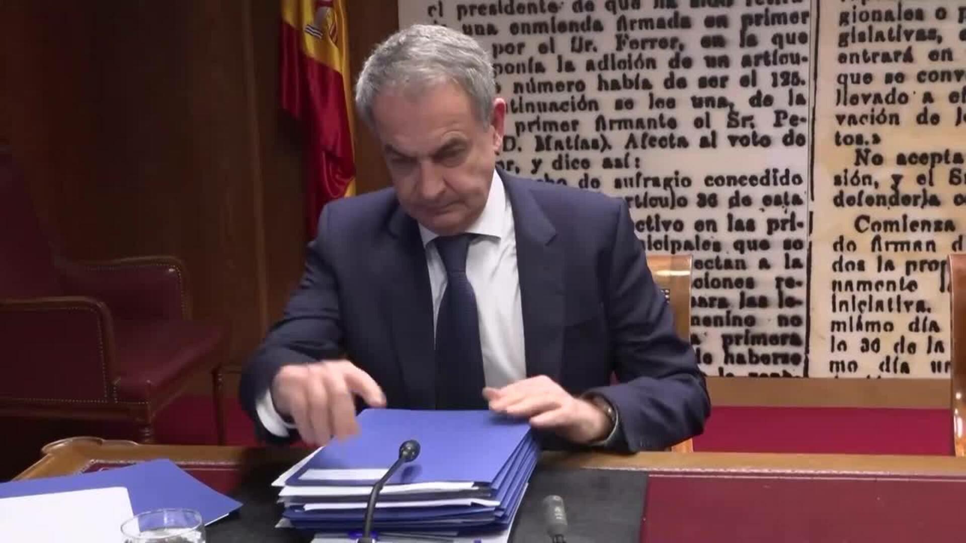 Zapatero ve motivos de nulidad en dispositivos analizados que sirvieron al juez para imputarle