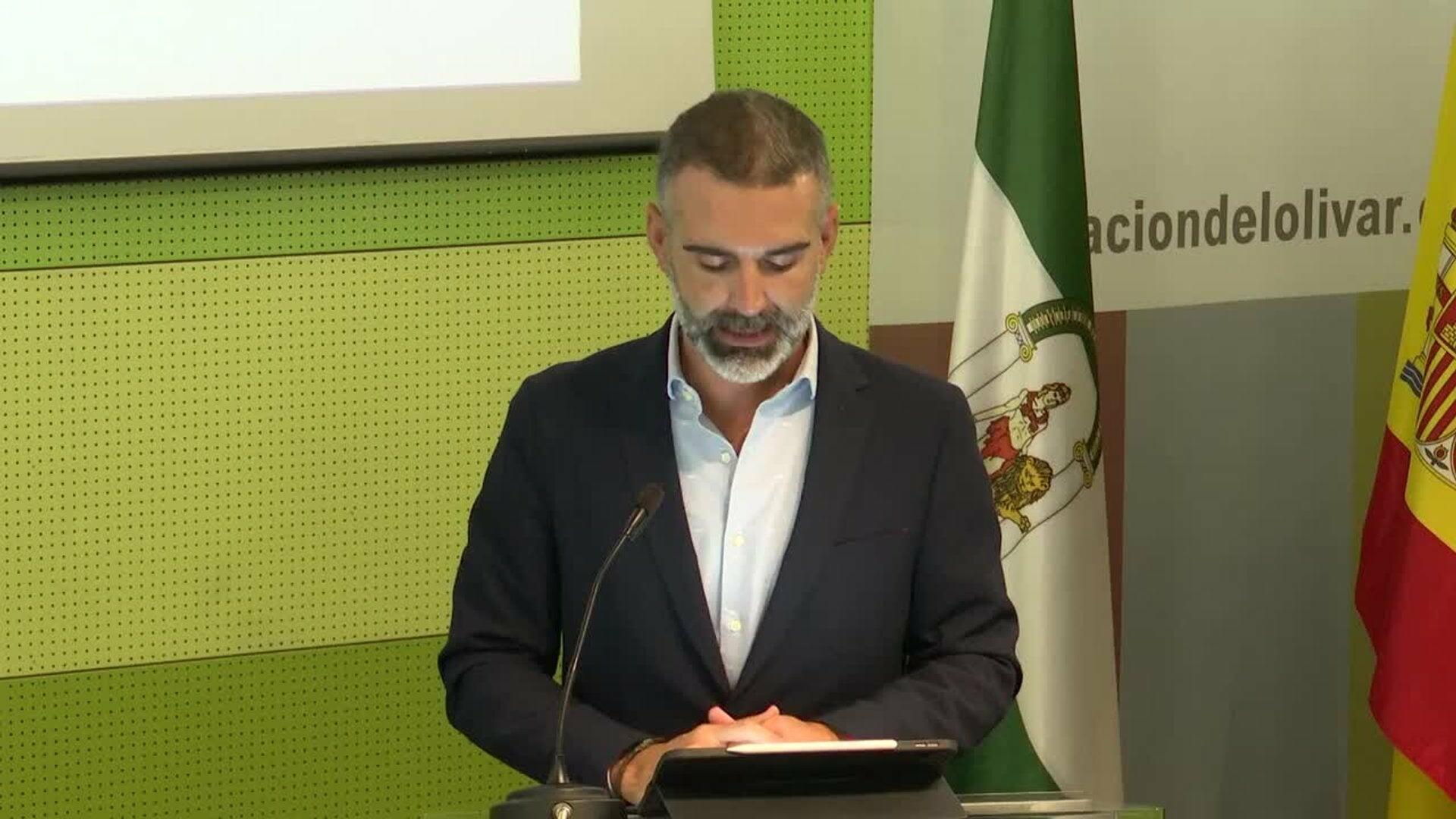 Andalucía prevé una producción de 1,26 millones de toneladas de aceite de oliva, un 24% más