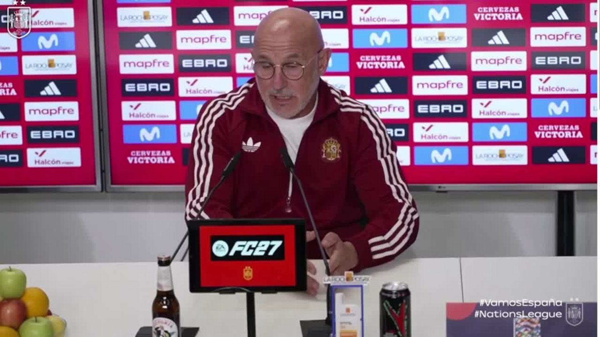 De la Fuente: "Nadie va a jugar más de 270 minutos"