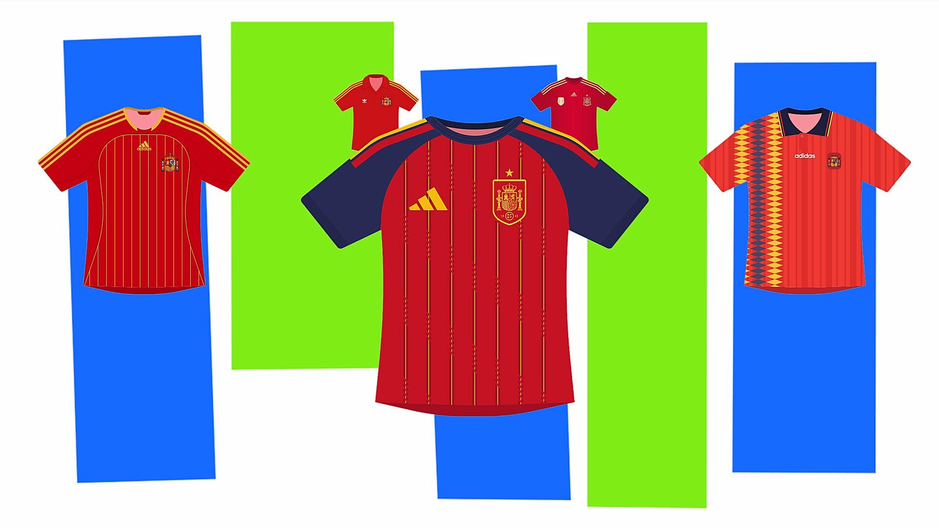 ¿Cuál ha sido la mejor camiseta de España en un mundial? Elige tus favoritas
