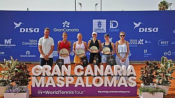 Kulambayeva-Siskova, campeonas en la categoría de dobles del ITF W100 Disa Gran Canaria Maspalomas