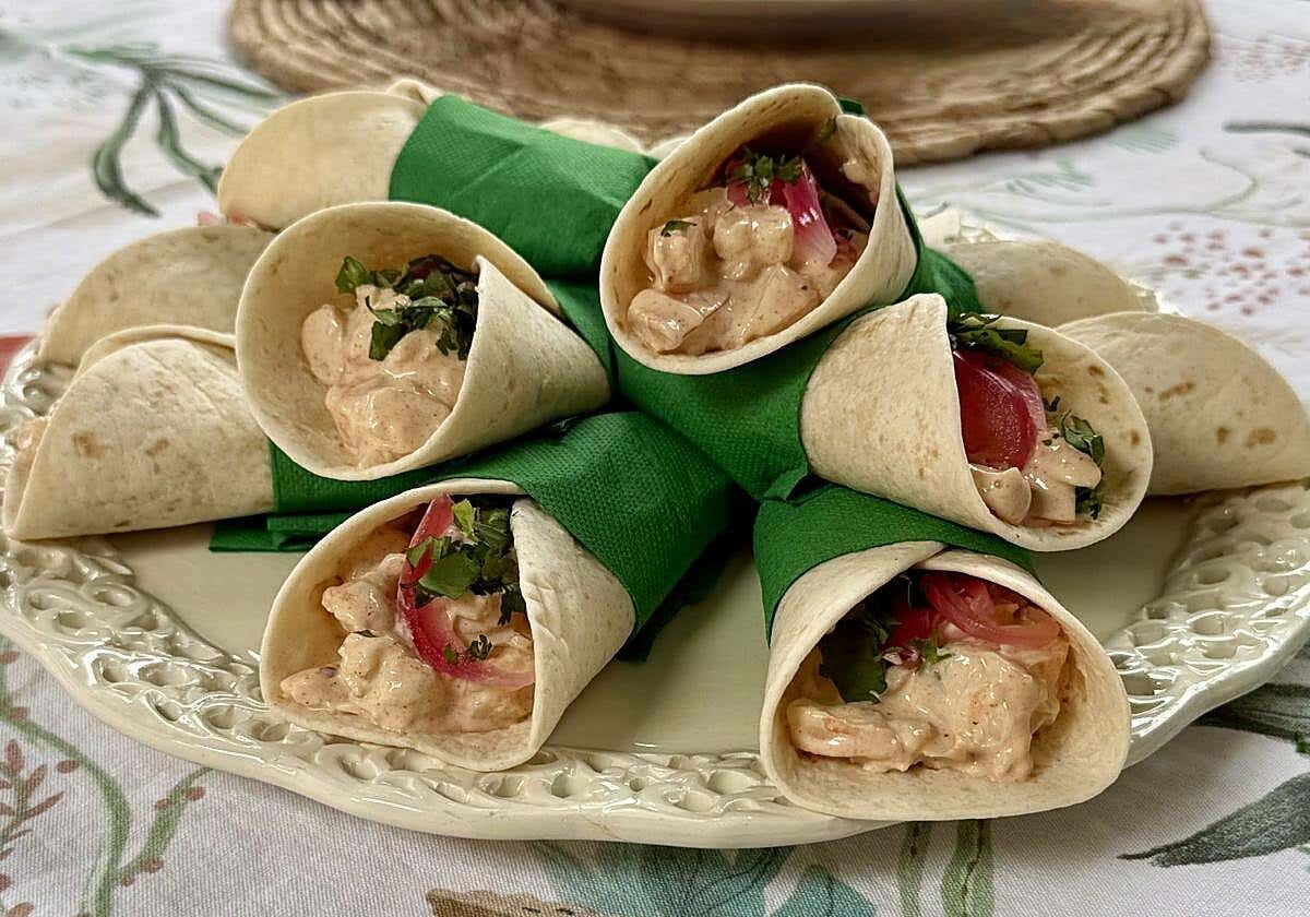 Fajitas de langostinos con kimchi: la receta que haces una vez y siempre quieres repetir