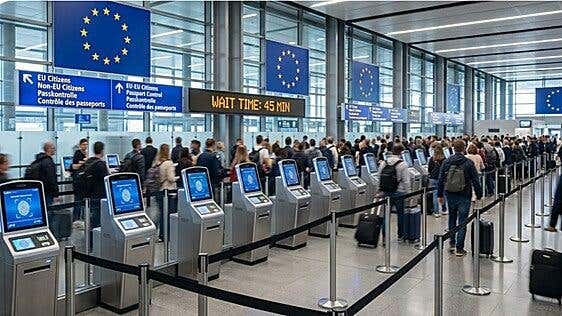 El caos aeroportuario que se avecina este verano: las aerolíneas exigen la retirada del nuevo control biométrico