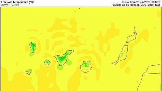 El calor no da un respiro en Canarias y la Aemet confirma la tendencia para esta semana