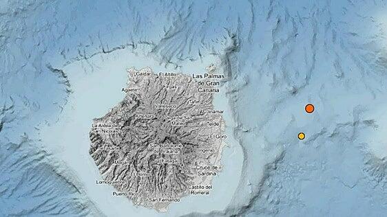 Terremoto en Canarias: registran un temblor de 3,9 al este de Gran Canaria con epicentro en el Atlántico