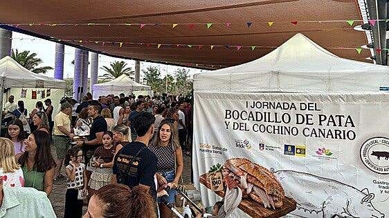 Telde disfruta de la Jornada del Bocadillo de Pata y del Cochino Canario