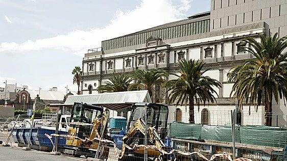 Cambios en las guaguas a partir del lunes: las obras de Rafael Cabrera obligan a reorganizar la parada de la terminal del Teatro