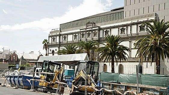 Cambios en las guaguas a partir del lunes: las obras de Rafael Cabrera obligan a reorganizar la parada de la terminal del Teatro