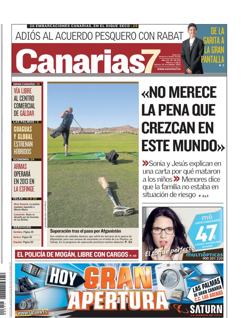 Portada Canarias7 15-12-2011