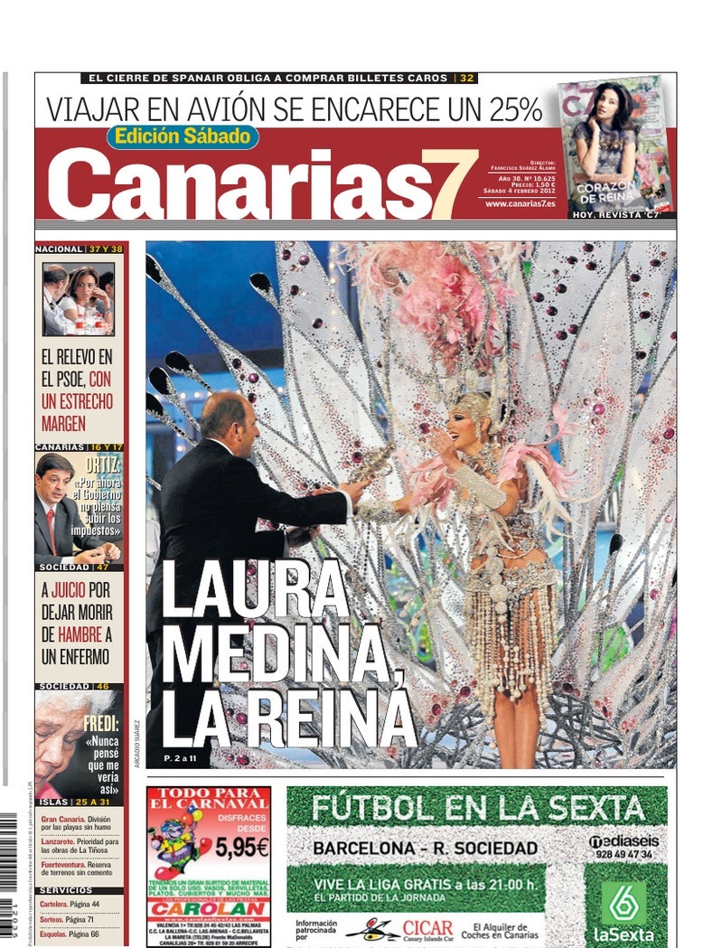 Portada Canarias7 04-02-2012