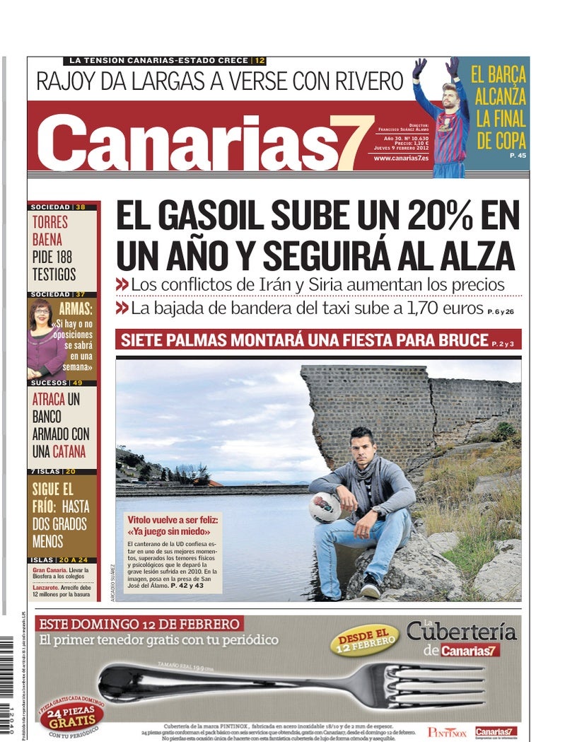 Portada Canarias7 09-02-2012