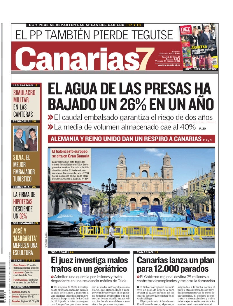 Portada Canarias7 24-02-2012