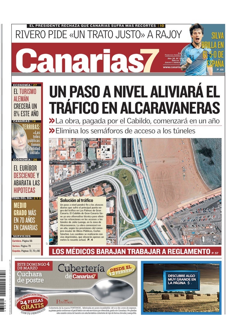 Portada Canarias7 01-03-2012