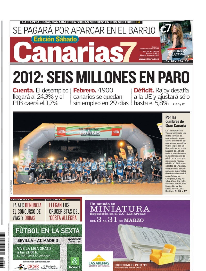 Portada Canarias7 03-03-2012