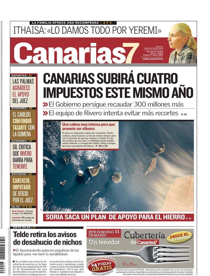 Portada Canarias7 09-03-2012