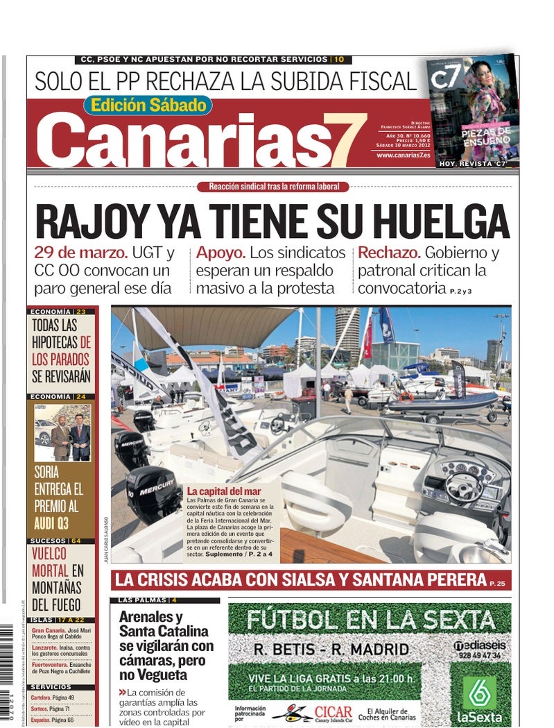 Portada Canarias7 10-03-2012