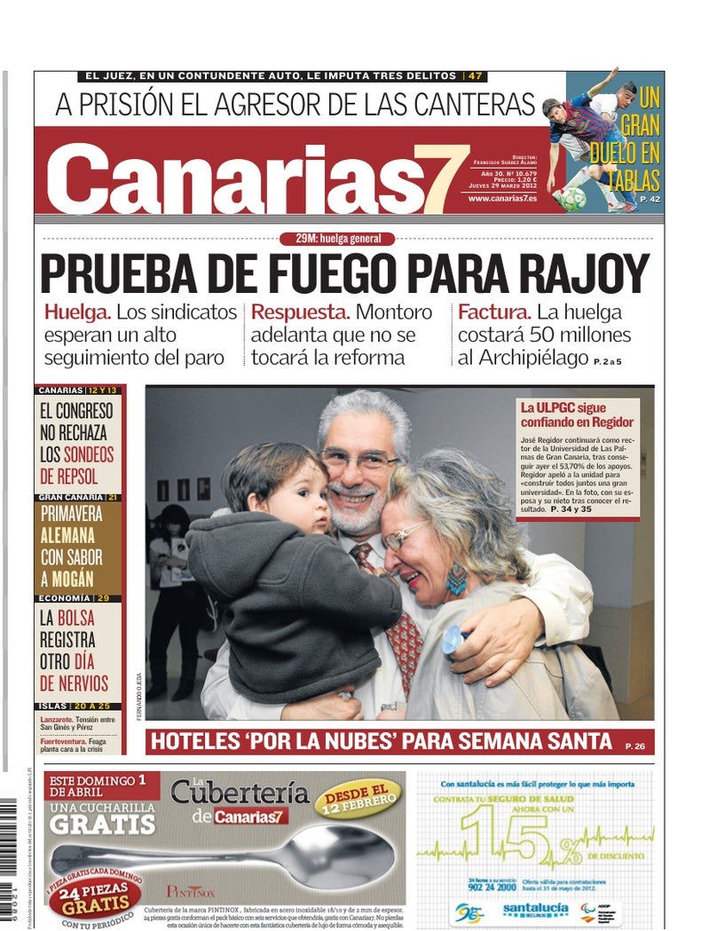 Portada Canarias7 29-03-2012