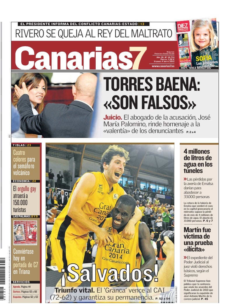 Portada Canarias7 04-05-2012