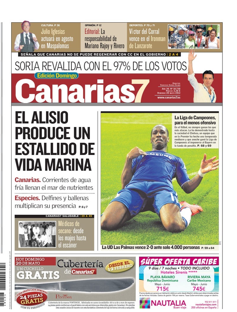 Portada Canarias7 20-05-2012
