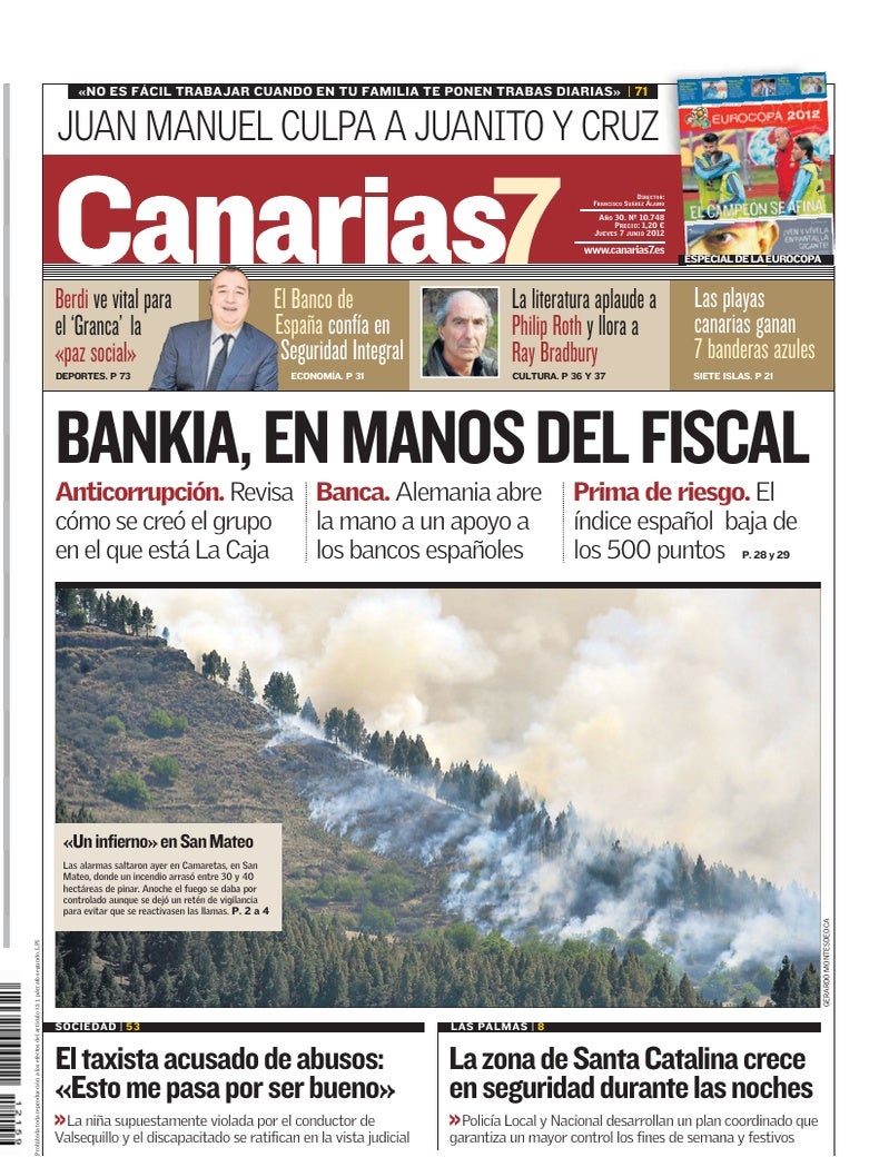 Portada Canarias7 07-06-2012