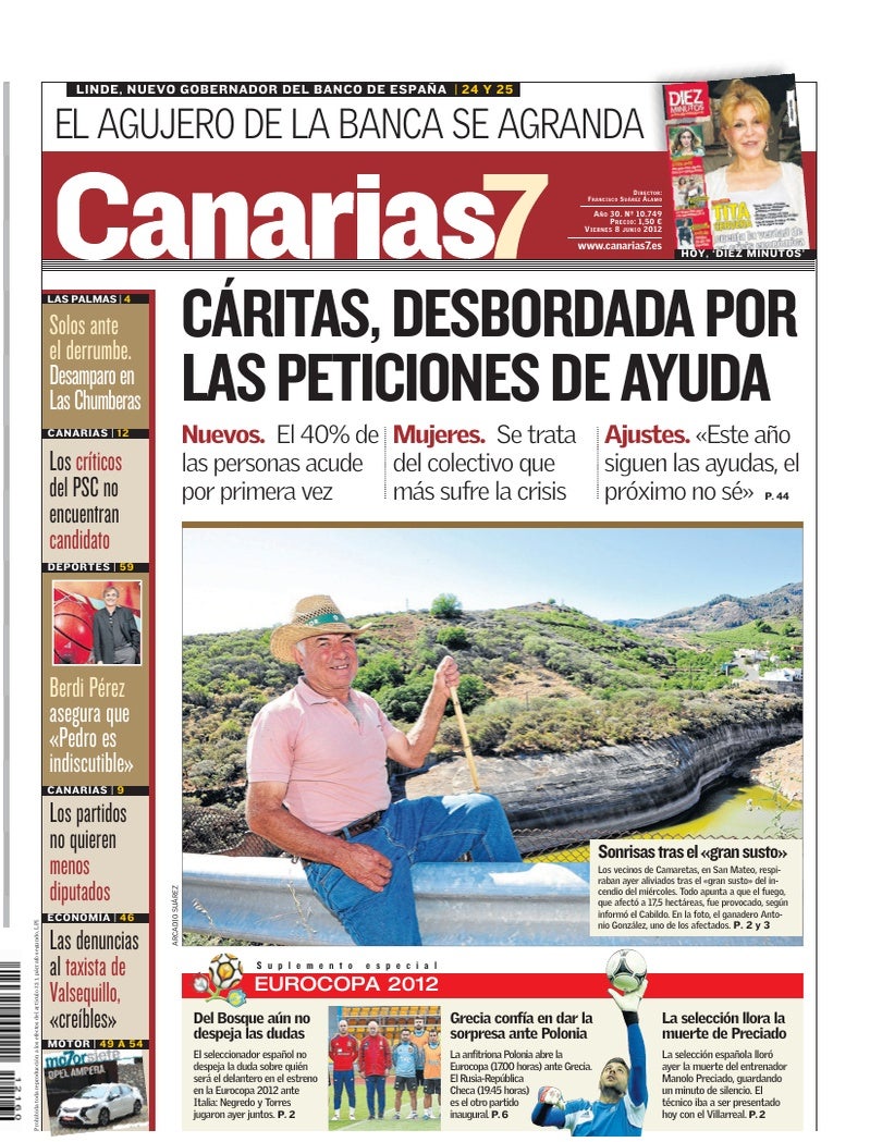 Portada Canarias7 08-06-2012