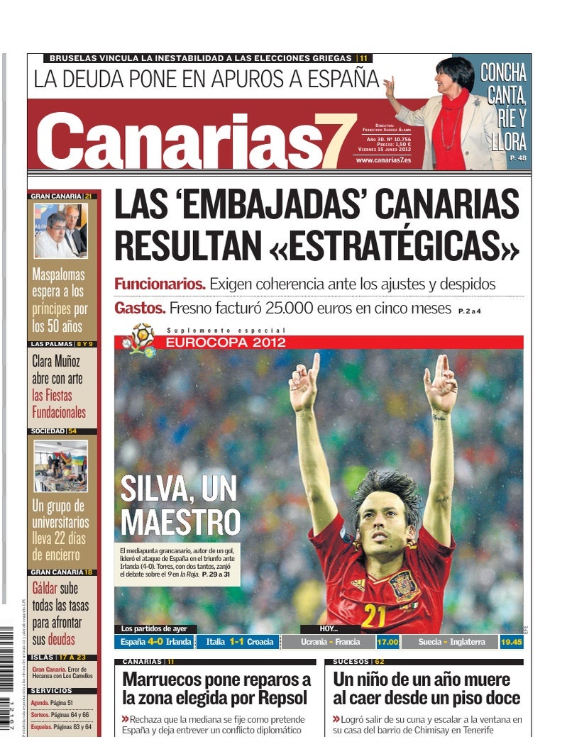 Portada Canarias7 15-06-2012
