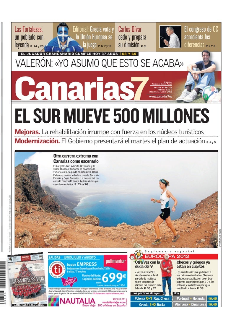 Portada Canarias7 17-06-2012