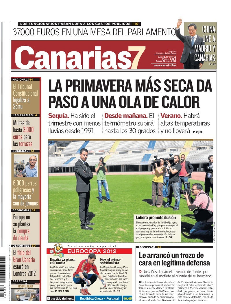 Portada Canarias7 21-06-2012