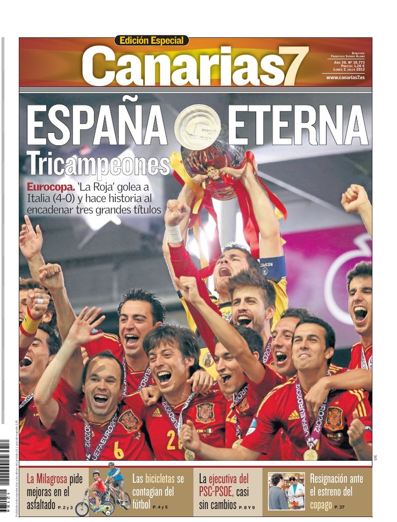 Portada Canarias7 02-07-2012