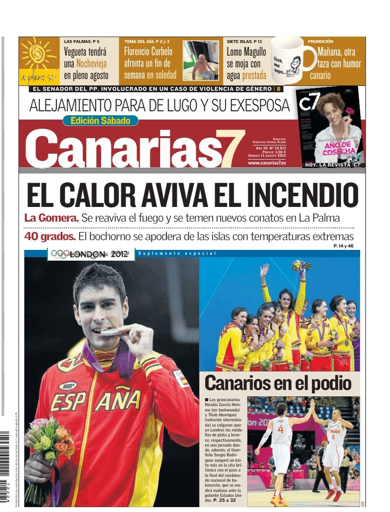 Portada Canarias7 11-08-2012