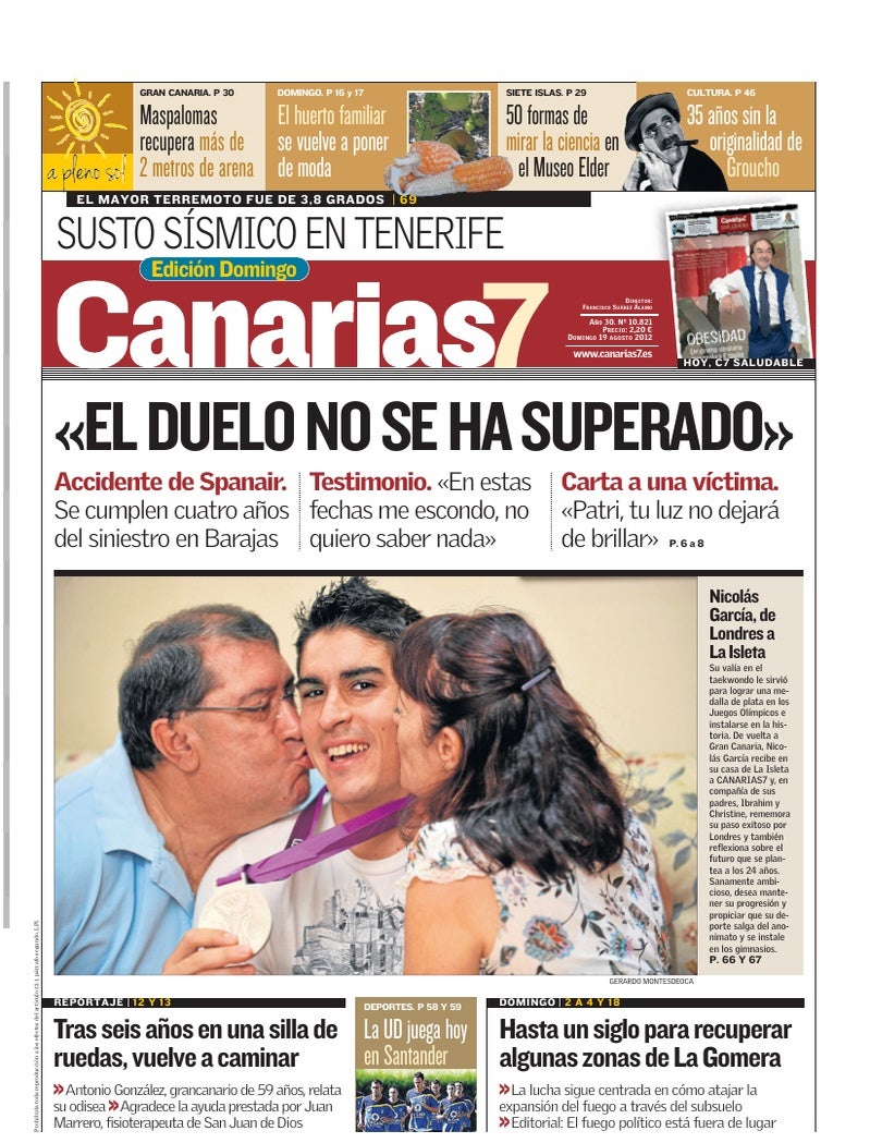 Portada Canarias7 19-08-2012