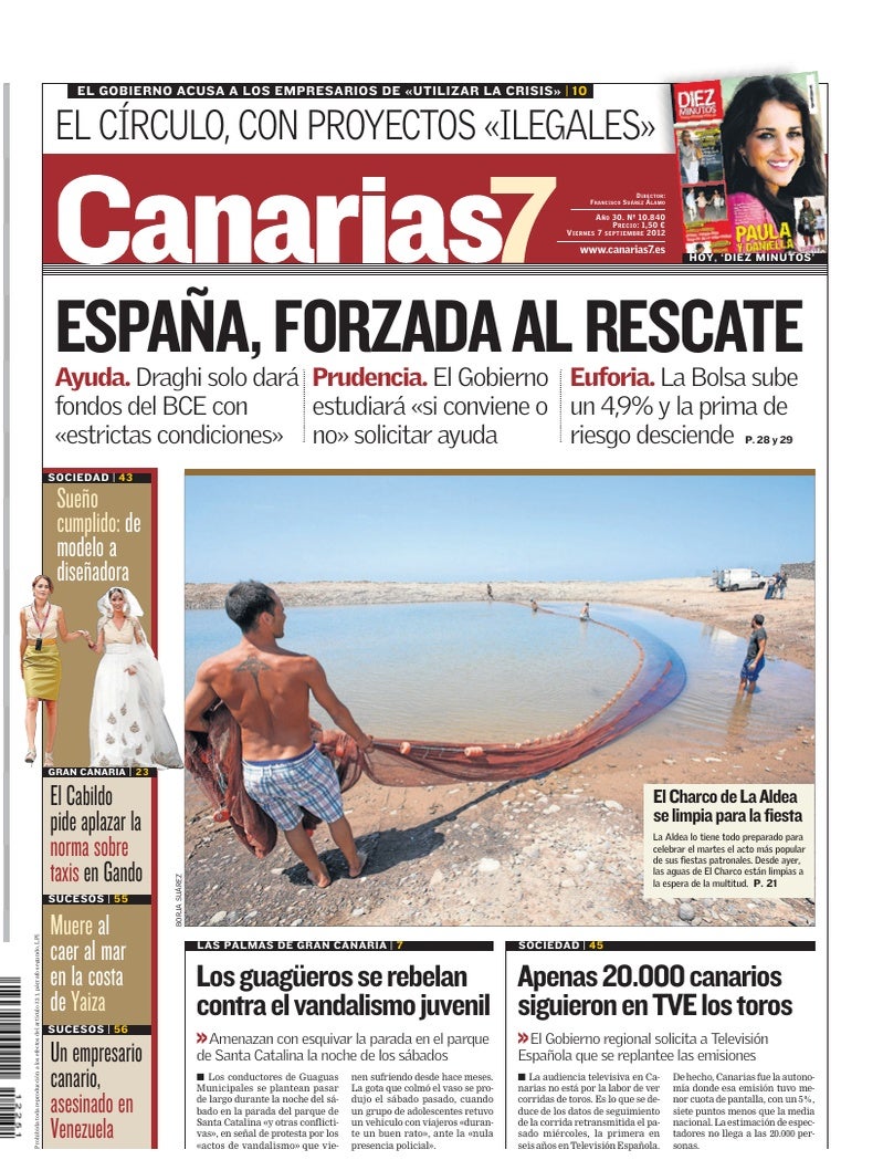 Portada Canarias7 07-09-2012