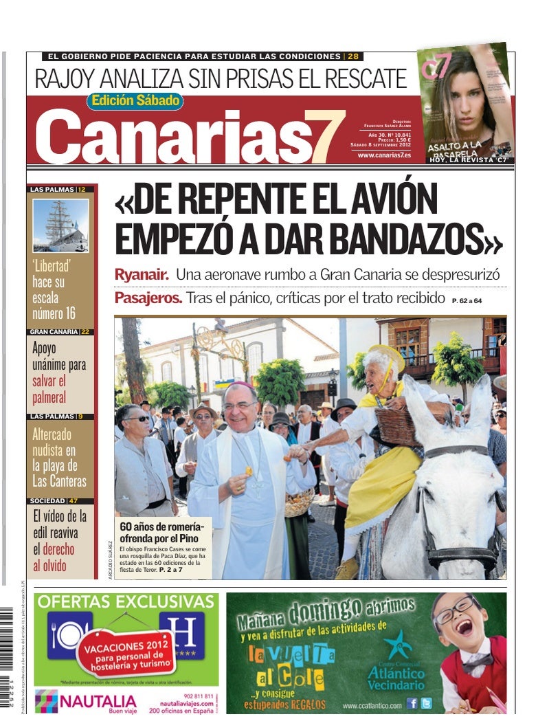Portada Canarias7 08-09-2012