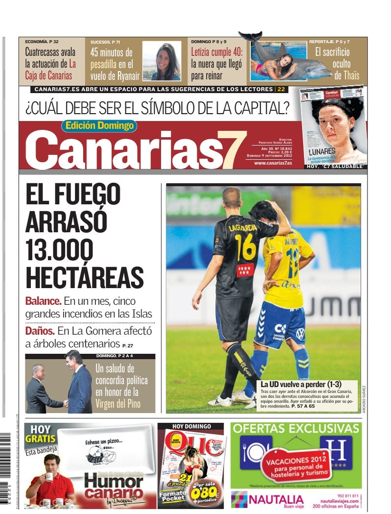 Portada Canarias7 09-09-2012