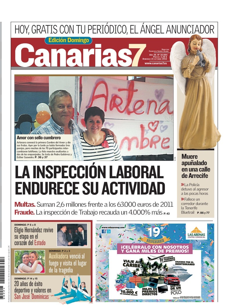 Portada Canarias7 21-10-2012