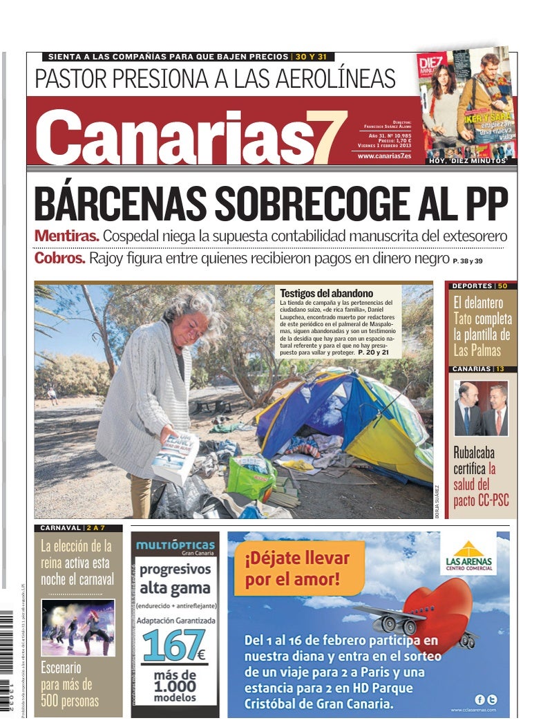 Portada Canarias7 01-02-2013