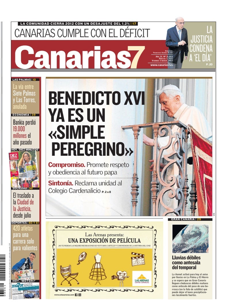 Portada Canarias7 01-03-2013