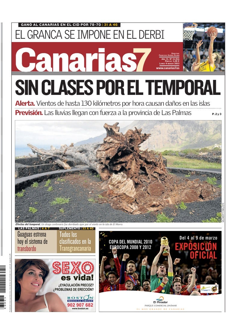 Portada Canarias7 04-03-2013
