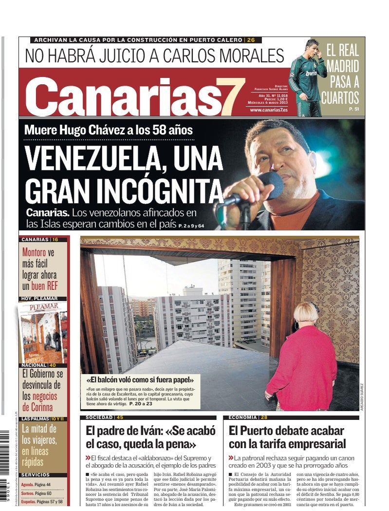 Portada Canarias7 06-03-2013