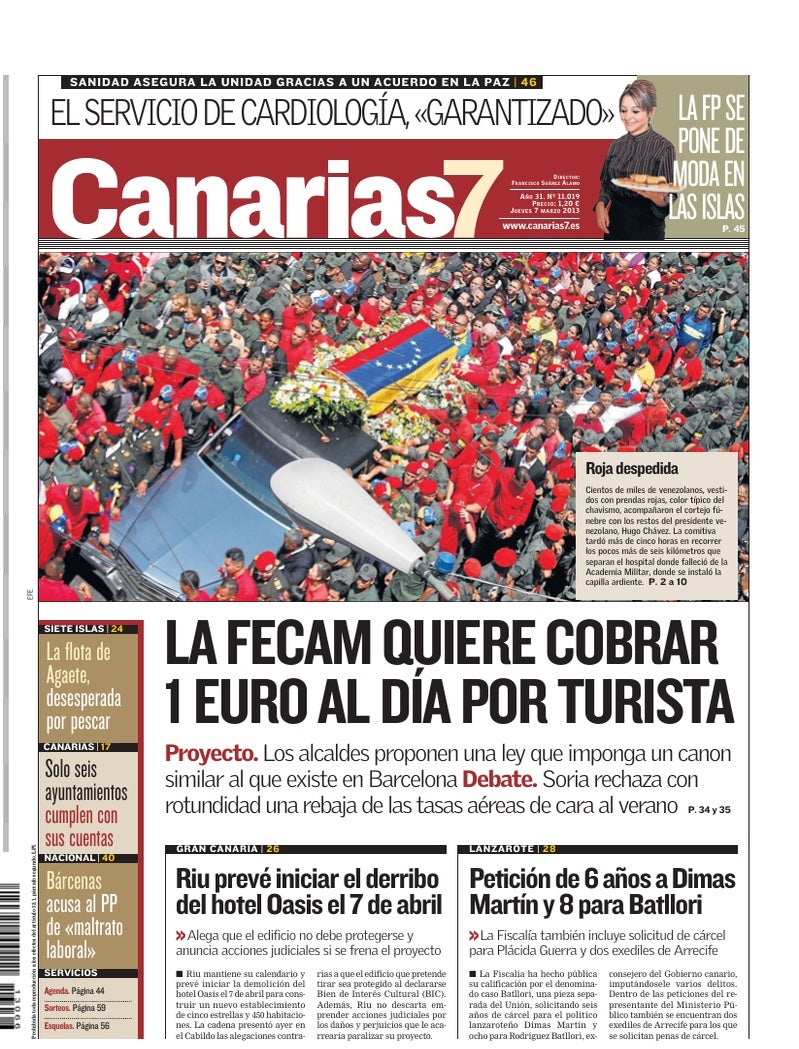 Portada Canarias7 07-03-2013